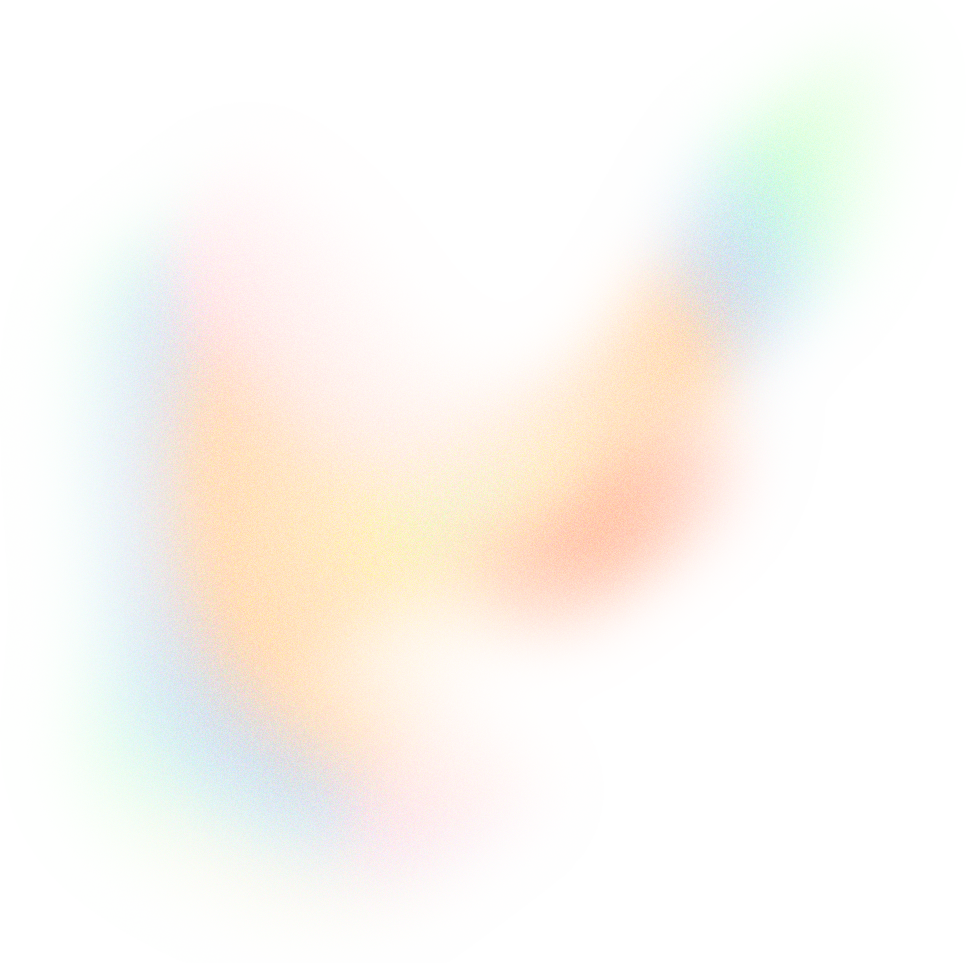 Glowy Gradient Abstract Brush Stroke Blob